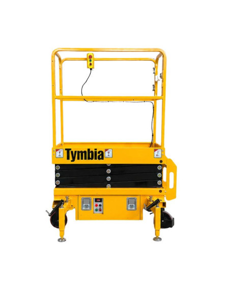 Plataformas de Tesoura-TYMBIA-Plataforma elevatória tesoura 5.9m-300kg semi elétrico