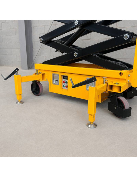 Piattaforme a Forbice-TYMBIA-Piattaforma di sollevamento forbice 5.9m-300kg semi elettrico