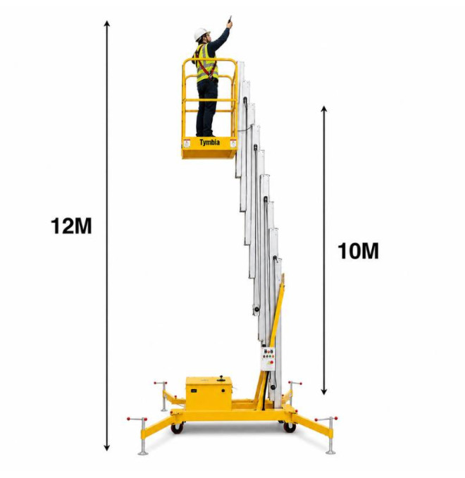 Mobile Work Platforms-TYMBIA-Lifting platform 12M - 125kg battery elevation