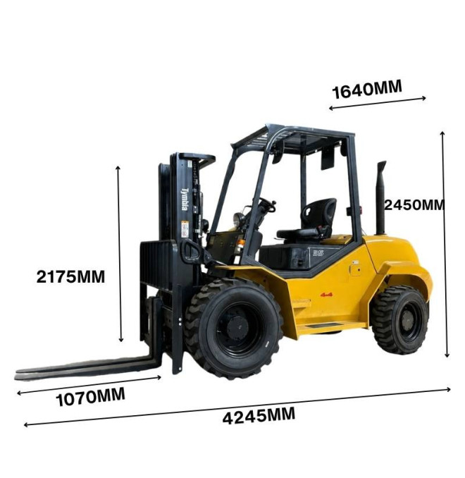Chariot élévateur tout terrain 2500 kg 4x4