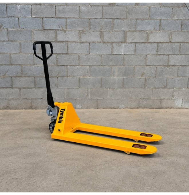 Manual pallet truck 2500kg and rubber wheels - safe load