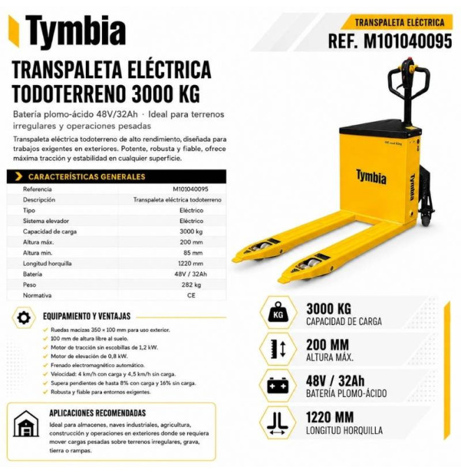 Transpallet elettrico SUV 3000KG