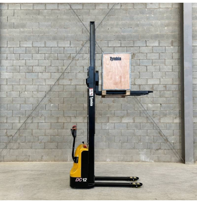 Electric stacker 1200kg at 4000mm - 24V / 100Ah
