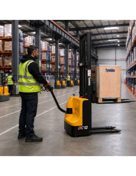 Electric stacker 1200kg at 4000mm - 24V / 100Ah
