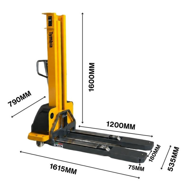 Gerbeur autoporté 1000kg à 1300mm