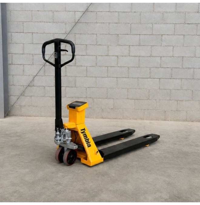 Pesando porta-paletes de 2500 kg, sem impressora. Controle de carga preciso