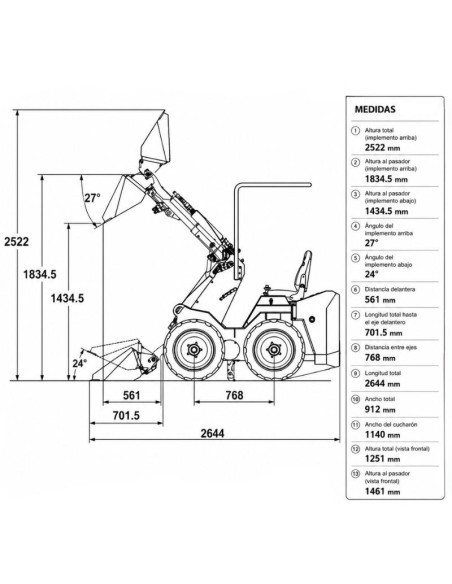 Sink Ty480Z Gasoline | 800kg Elevation | 350kg Nominal load