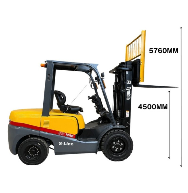 Chariot élévateur Diesel 3500kg - Mât Triplex 4500mm - Euro5