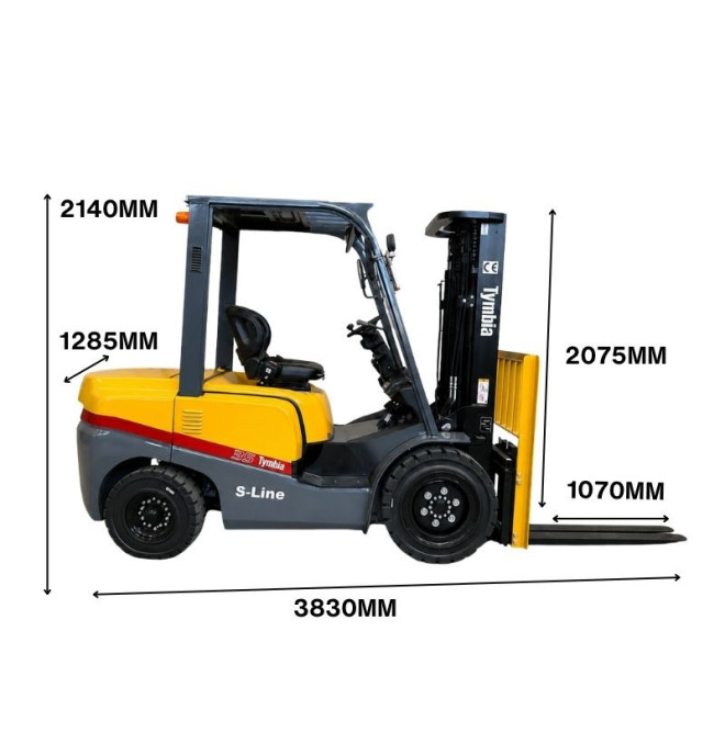 Chariot élévateur Diesel 3500kg - Mât Triplex 4500mm - Euro5