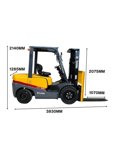 Gabelstapler Diesel 3500kg - Triplex 4500mm Mast - Euro5