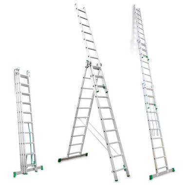 Ladder aluminum 3 sections 7 + 7 + 7