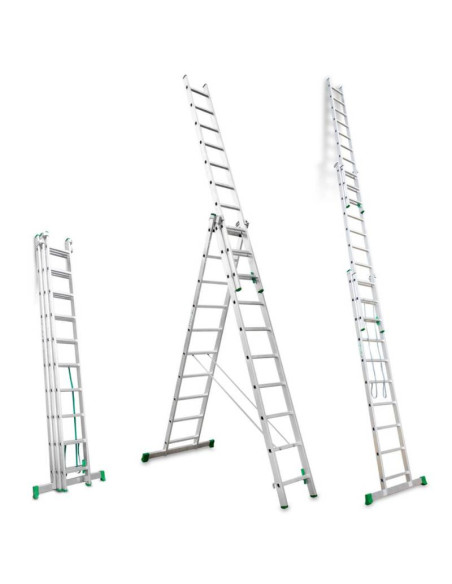 Échelle Aluminium 3 sections 7 + 7 + 7