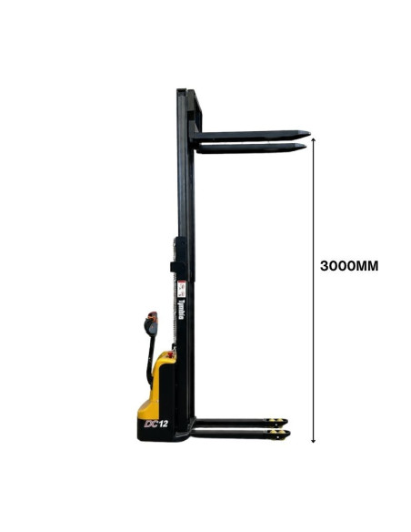 Apilador Eléctrico 1200kg a 3000mm LITIO 24V/60Ah