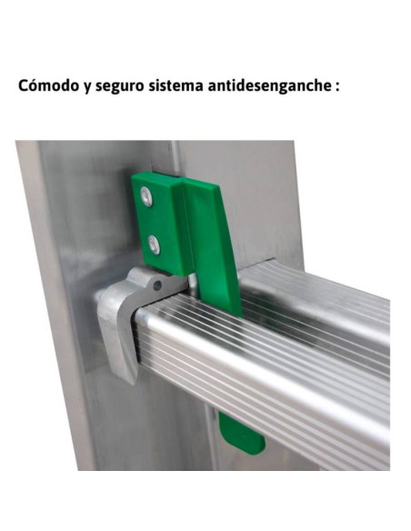 Aluminiumleiter mit 3 Abschnitten: 14+14+14