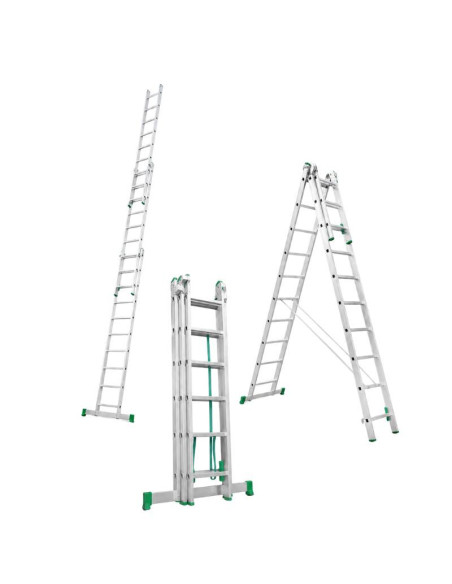 3-section aluminum ladder, 14+14+14