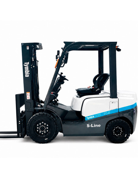 Forklift lithium 2500kg, triple mast to 4700mm - Bateri...