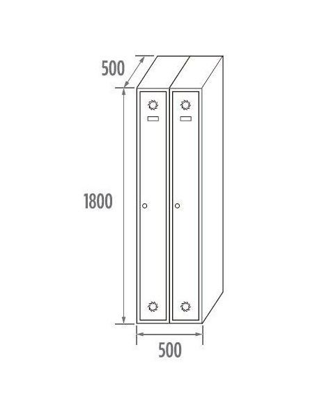 Armadi..-MEGABLOK-Custoi di chiusura 1 porta