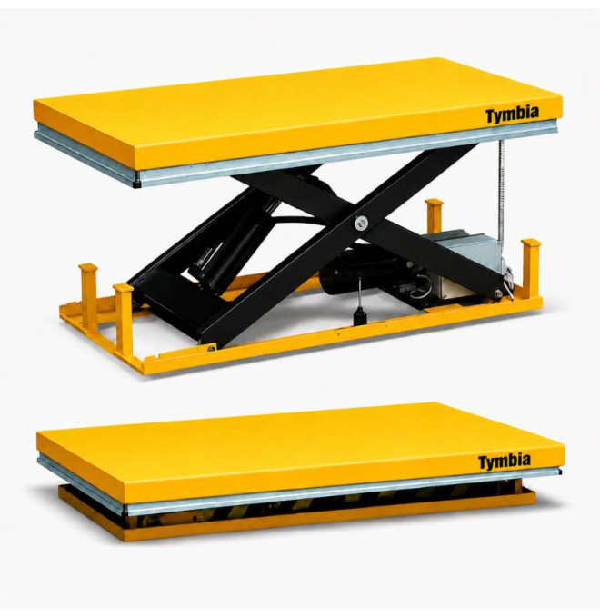 Mesa elevatória elétrica 1000kg única fase 1040mm 1300x820mm (220V)