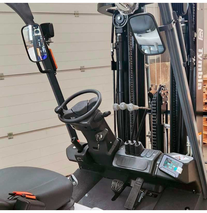Carretilla elevadora litio 3500kg, mástil tríplex a 4500mm - Bateria litio 80V/280Ah