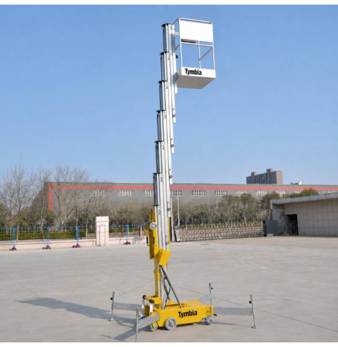 Vertikale Mastplattform 12m-159kg A Batterie