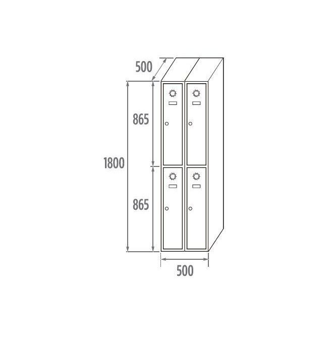 Armadi..-MEGABLOK-Cuscinetto 2 porte