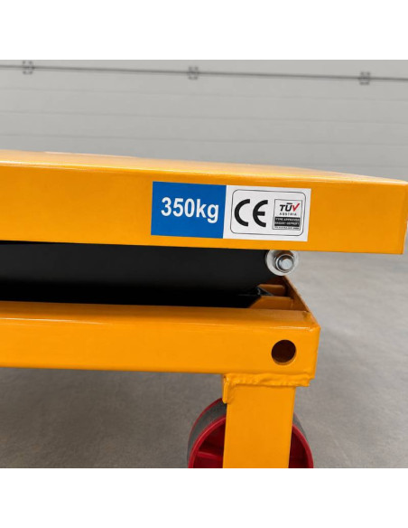 Tavolo elevatore manuale 350 kg a 1300mm