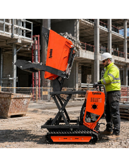 Mini Dumper Sollevamento di Caterpillars Capacità 500 kg
