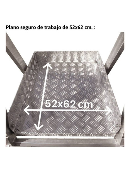 Escada Armazém com plataforma e rodas: 7 passos
