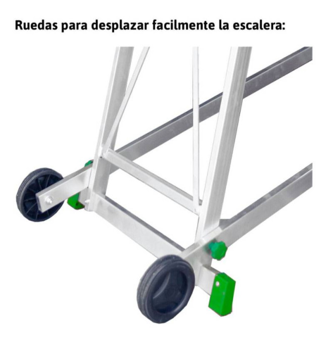 Scala Magazzino con piattaforma e ruote: 8 gradini