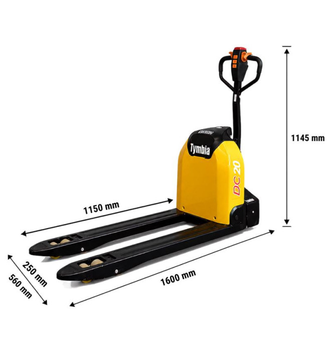 Porta-paletes Lítio Li3 com carga de 2000kg. Reduzir os tempos perdidos