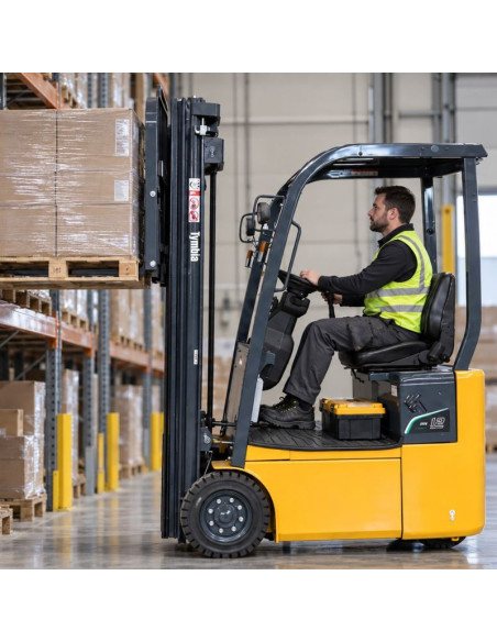 Chariot élévateur Lithium 1200kg, mât triplex à 4500mm - BATRI ...