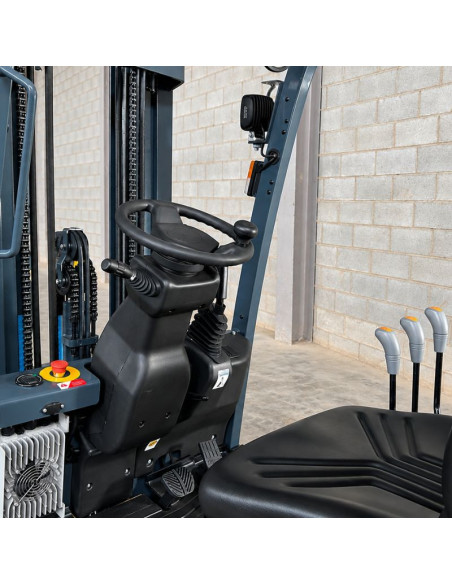 Chariot élévateur Lithium 1200kg, mât triplex à 4500mm - BATRI ...