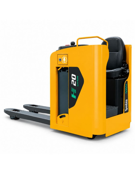 Elektrischer Palettenhubwagen Lithium 2000kg mit Sitzen des Leiters