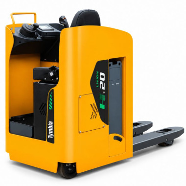 Electric pallet truck Lithium 2000kg with conductor sitting 2