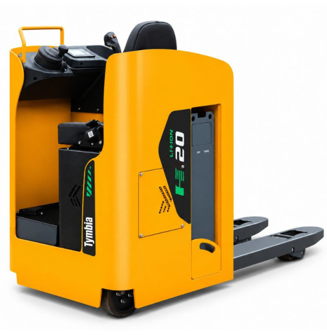 Transpalette électrique Lithium 2000kg avec conducteur assis