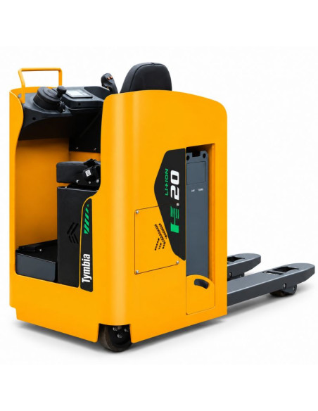 Transpalette électrique Lithium 2000kg avec conducteur assis