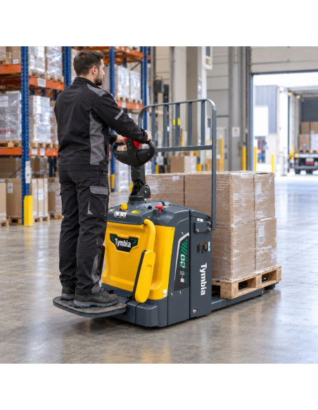Transpallet elettrico Litio 2000-3000kg con piattaforma | TYMBIA