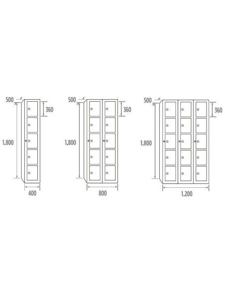 Cacifos..-Bilheteira soldadas Multi-porta 5 portas