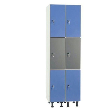 Casiers En Mélamine--Casier en mélamine avec porte phénolique 3 portes 2