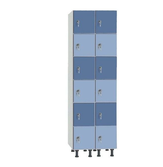 Taquillas melamina--Taquilla Melamina con puerta fenólica 6 puertas