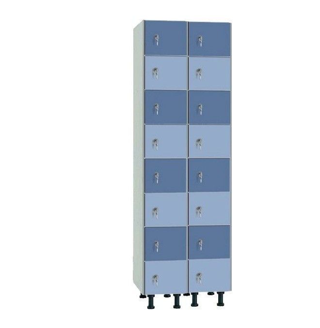 Taquillas melamina--Taquilla Melamina con puerta fenólica 8 puertas