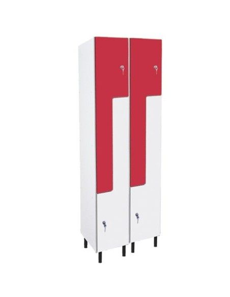 Melamine Lockers--Melamine locker 2 doors L