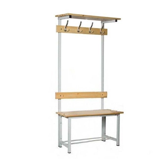 Bancs de Vêtements--Banc de vestiaire Simple avec lumière et poignée