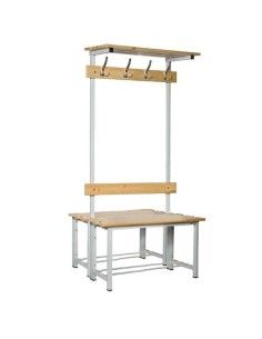 Kleidungsbänke--Umkleidebank Doppelt mit Licht und Griff