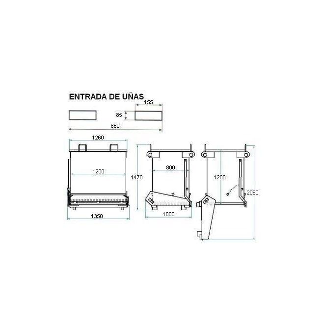 Bacs Basculants--Bac Basculant 1100L (frais inférieur)