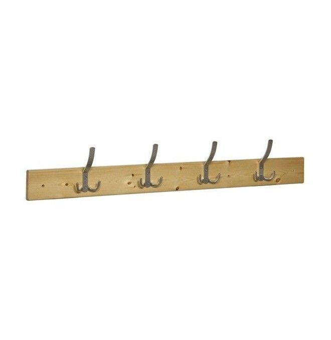 Bancs de Vêtements-- Hanger en bois avec des gangs en acier pour des robes