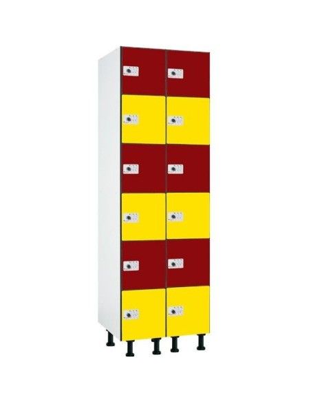 Taquillas fenólicas--Taquilla Fenólica 6 puertas