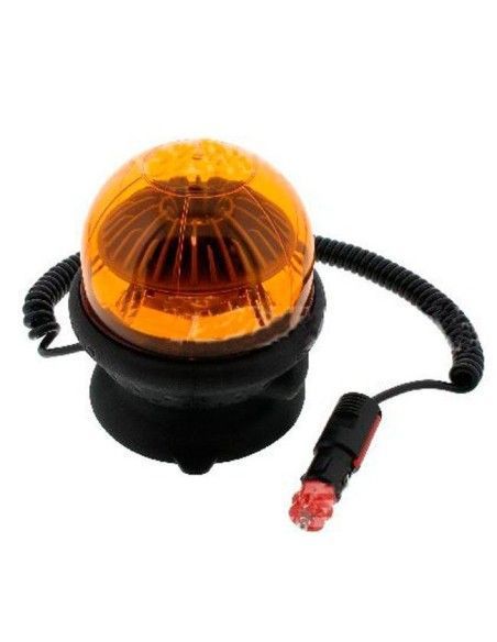 Faróis e Espelhos de Segurança--Faro LED girando piscando com ventosa magnética