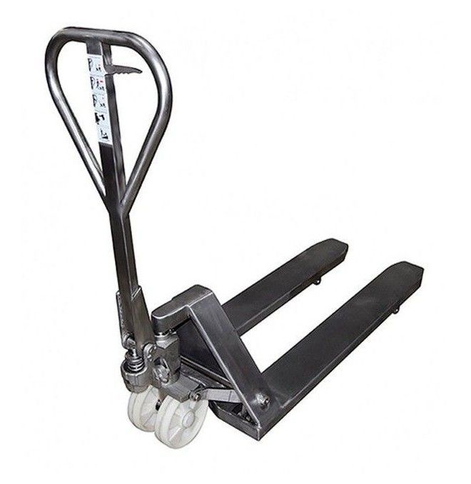 Transpallet Inox e Zincati--Transpallet 100% acciaio inox AISI 304 di 2500kg