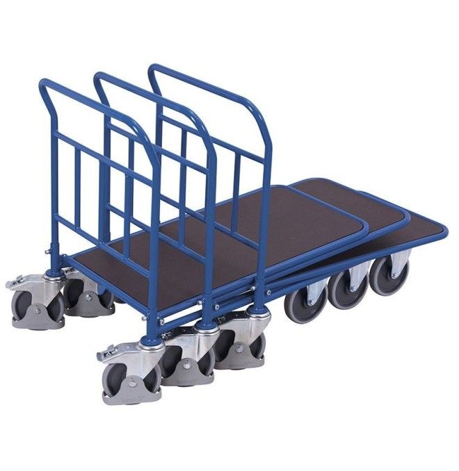 Plataformas Rodantes--Plataforma Rodante 500kg Madera Pintada